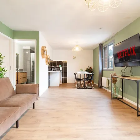 3 - Parking Gratuit - Metro 100m - Lille 20min - Le Montesquieu Apartmán *