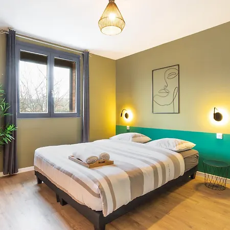 3 - Parking Gratuit - Metro 100m - Lille 20min - Le Montesquieu Apartmán Roubaix