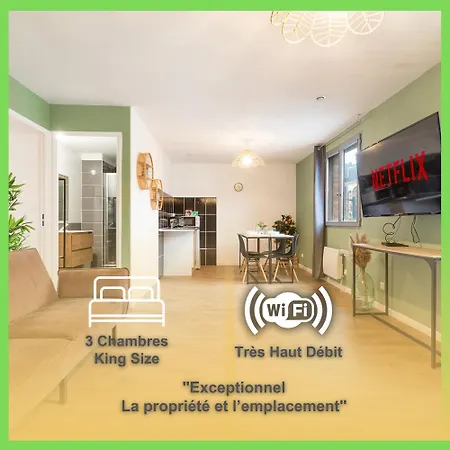3 - Parking Gratuit - Métro 100m - Lille 20min - Le Montesquieu Appartamento Roubaix