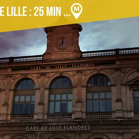 3 - Parking Gratuit - Metro 100m - Lille 20min - Le Montesquieu Roubaix